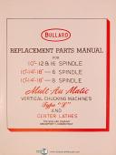 Bullard-Bullard Muti-Au-Matic, Type L, Vertical Chucking Lathe, Parts Manual 1960-Type L-03